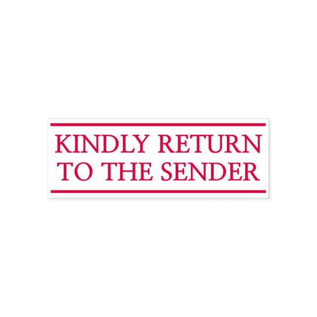 "KINDERND AUF DEN SENDER ZURÜCKKEHREN" Briefmarke Permastempel (Design)