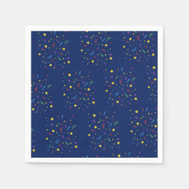 Kinderparty Blue Confetti Serviette
