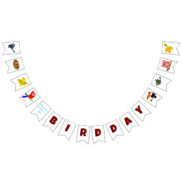 Kinderpartys Papagei Toucan Bird Wimpelkette