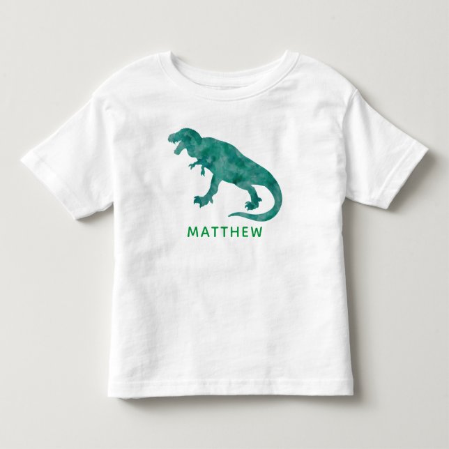 Kinderpersonalisierter grüner kleinkind t-shirt (Vorderseite)