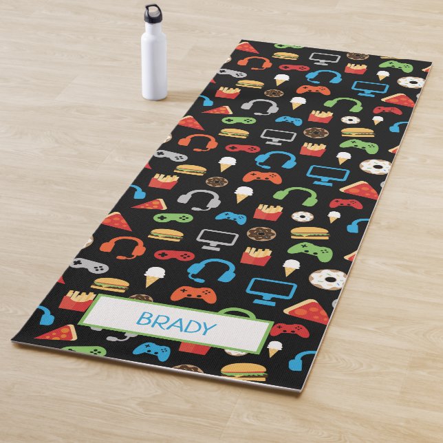 Kinderpersonalisierter Videospieltech-PartyGamer Yogamatte (Beispiel)
