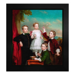 Kinderportrait von George Augustus Baker Fotodruck