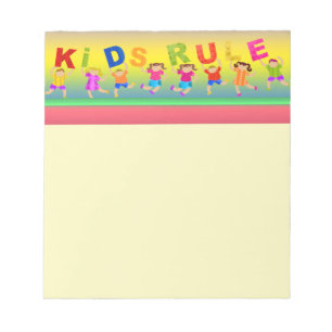 Kinderregel Notizblock