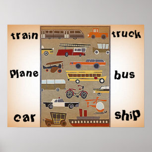 Kinderreiseplakat Poster