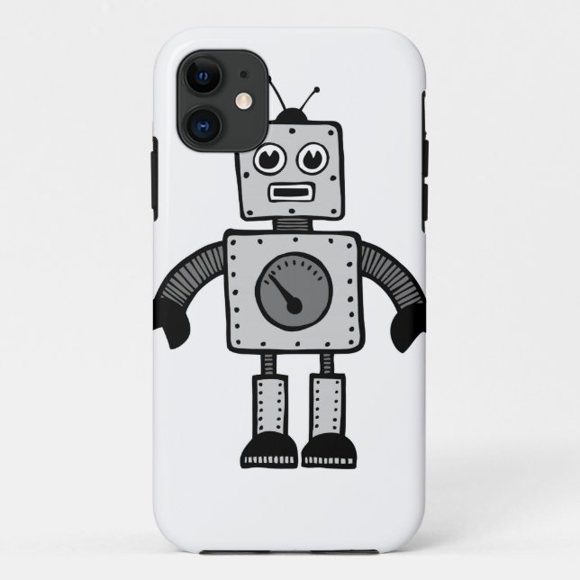 Kinderroboter Case-Mate iPhone Hülle (Rückseite)