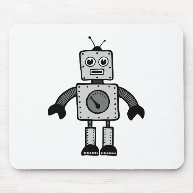 Kinderroboter Mousepad (Vorne)