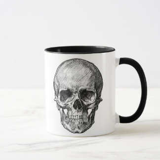 Kinderschädel und Erwachsenschädel-Tasse Tasse