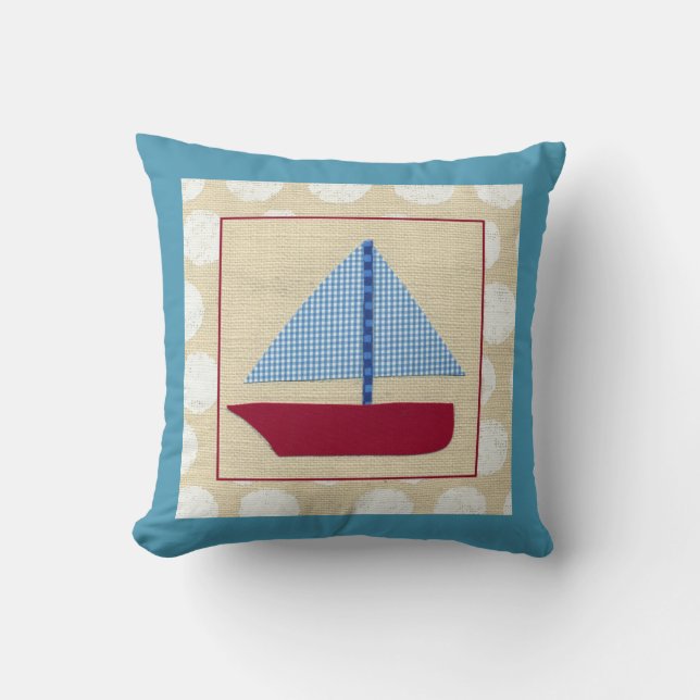 Kinderschiff von Chariklia Zarris Kissen (Vorderseite)