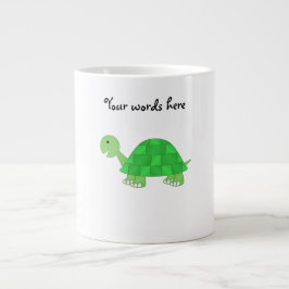 Kinderschildkröte in grüner Flut Jumbo-Tasse