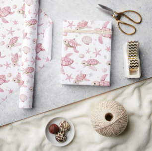 Kinderschildkröten und Babys Geschenkpapier
