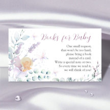Kinderschmetterling & Blume Babydusche Buchanfrage