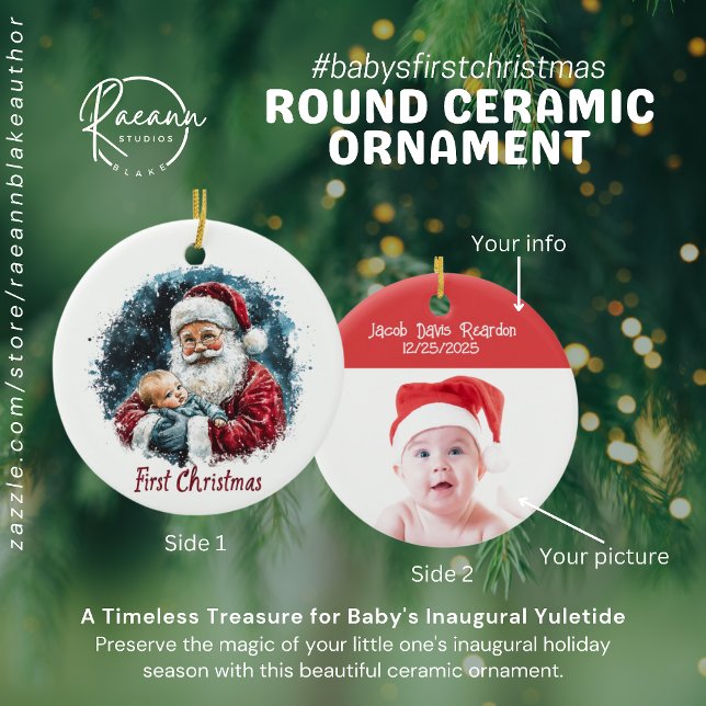 Kinderschmuck für die erste Weihnachtsrunde der Ke Keramik Ornament (Von Creator hochgeladen)