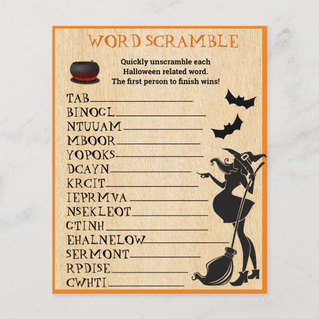 Kinderschuhdusche Halloween Hexenarmspiel (Vorderseite)
