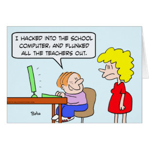 Kinderschule zerhackte Computer durchfallene