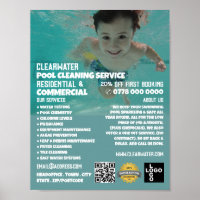 Kinderschwimmerportrait, Reinigung des Schwimmbade