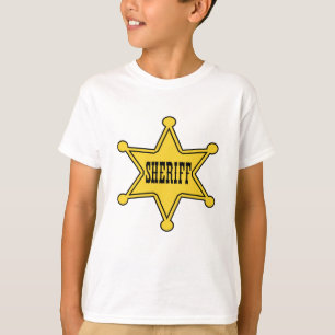 Kindersheriff-Abzeichen-T-Shirt T-Shirt