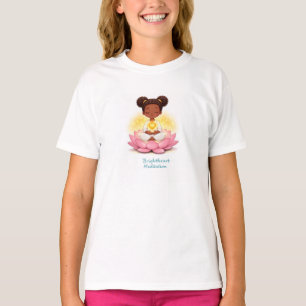 Kindershirt mit Mädchen auf Lotus T-Shirt