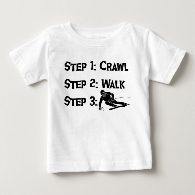 Kinderskilaufen T - Shirt (Vorderseite)
