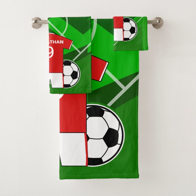 Kindersoccer-Zimmer-Sammlung 1 Badhandtuch Set (Insitu)