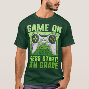 Kinderspiel auf dem 5. Shirt, Video Gamer Boy Back T-Shirt
