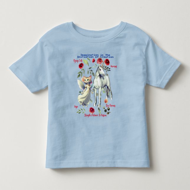 Kinderspiel Einhorn Katzen Spaß Kleinkind T-shirt (Vorderseite)