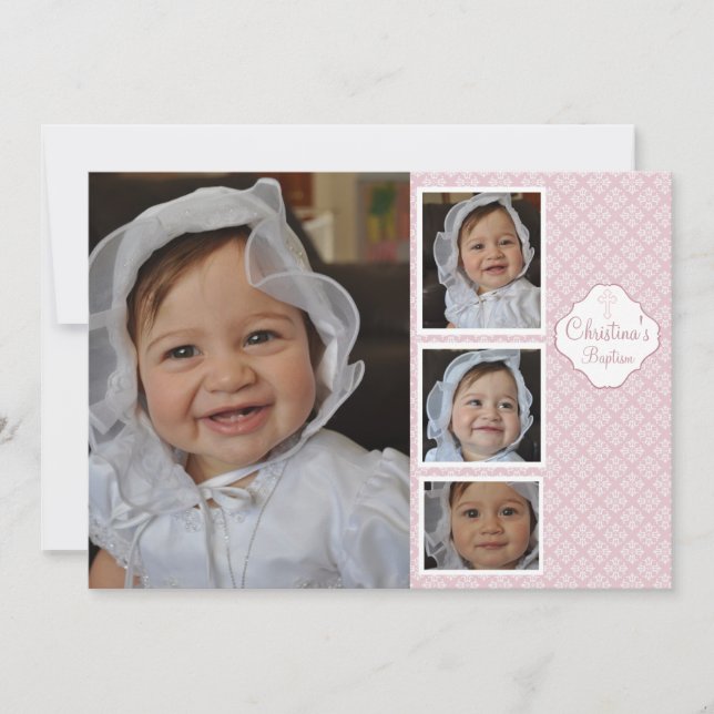 Kinderspiel Einladung zum religiösen Foto (Vorderseite)