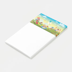 Kinderspiel Post-it-Hinweise Post-it Klebezettel