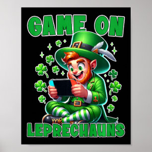 Kinderspiel St. Patrick's Video Game T-Shirt Game Poster