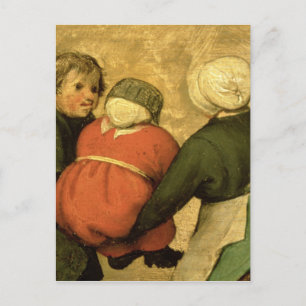 Kinderspiele: Einzelheiten eines Kindes Postkarte