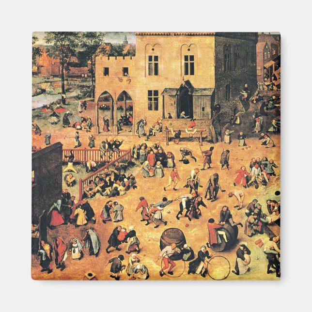 Kinderspiele, Kunstmalerei, Magnet (Vorne)