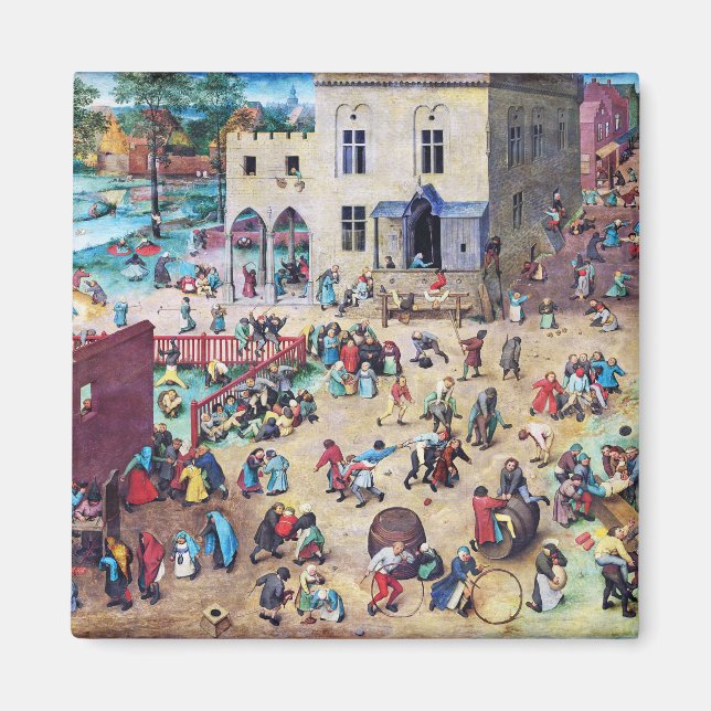 Kinderspiele, Pieter Bruegel Magnet (Vorne)