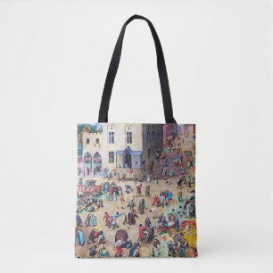 Kinderspiele, Pieter Bruegel Tasche