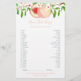 Kinderspielkarte Sweet Peach Shower Flyer
