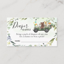 Kinderspielkarte "Woodland Diaper" Platzkarte
