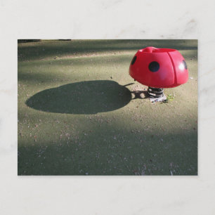 Kinderspielplatz 30 Ladybug rocking PostC Postkarte