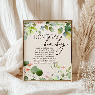 Kinderspielzeichen von Woodland Animals Poster