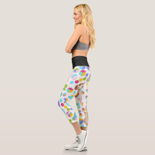 Kinderspielzeug-Muster mit Teddybären Capri Leggings