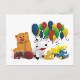 Kinderspielzeug Postkarte