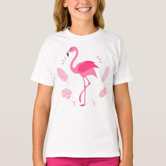 Kindert-Shirt mit rosa Flamingo T-Shirt