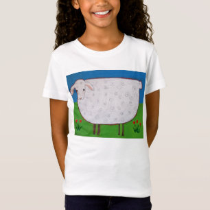 Kindert-shirt "Shirley Schafe mit Tulpen " T-Shirt