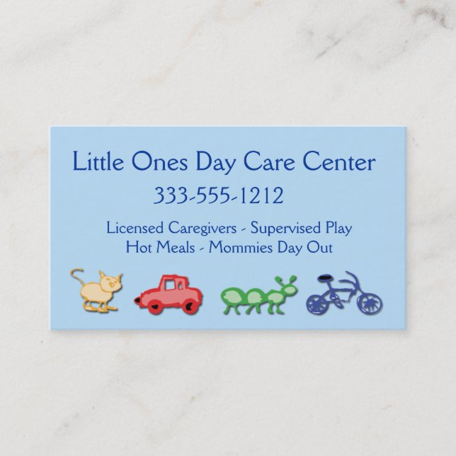 KindertagesCare-Business-Card Telefonnummerkarte (Vorderseite)