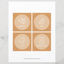 Kindertageskarte Visuelles Schema 2