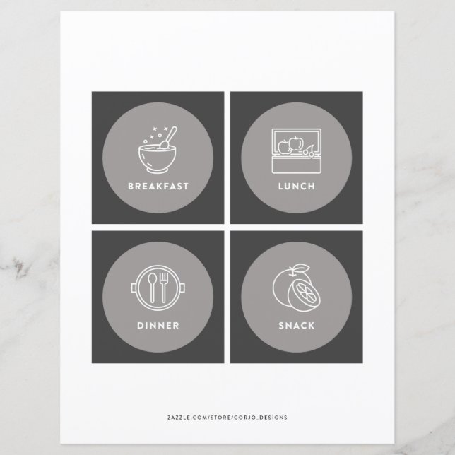 Kindertageskarte Visuelles Schema 3 (Vorderseite)