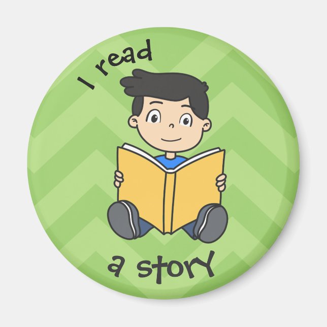 Kindertagesroutine - Junge Magnet (Vorne)