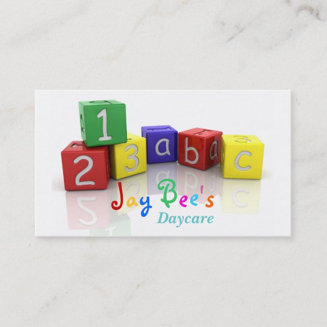 Kindertagesstätten-Visitenkarte Visitenkarte (Vorderseite)