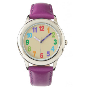 Kindertaschenuhr - Spaß beim Lernen der Uhrzeit Armbanduhr