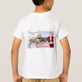 Kindertee fröhliches Weihnachtsschwein T-Shirt