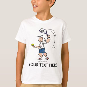 Kindertennis Shirt mit Cartoon