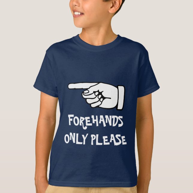 Kindertennis-Shirts mit lustigem Slogan Sprichwort T-Shirt (Vorderseite)