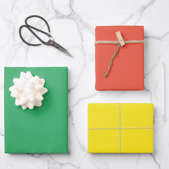 Kindertennis Weihnachtsfarbe Urlaub Geschenkpapier Set (Vorderseite)